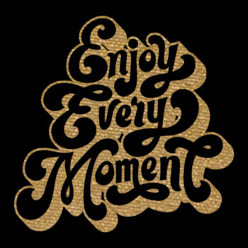 Enjoy Every Moment Gold - Unisex Premium Fleece Crew Sweatshirt Design