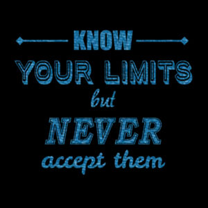 Know Your Limits Blue - Youth Jersey Short Sleeve Tee Design