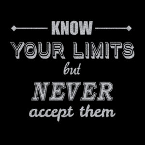 Know Your Limits Silver - Unisex Premium Fleece Hooded Sweatshirt Design