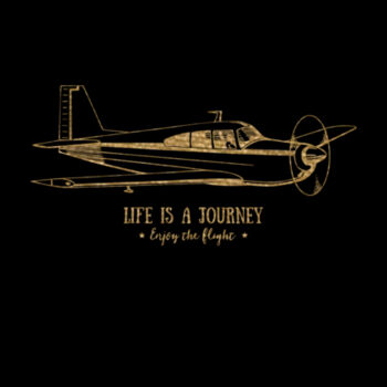 Life Is A Journey Gold - Unisex Premium Cotton Long Sleeve T-Shirt Design