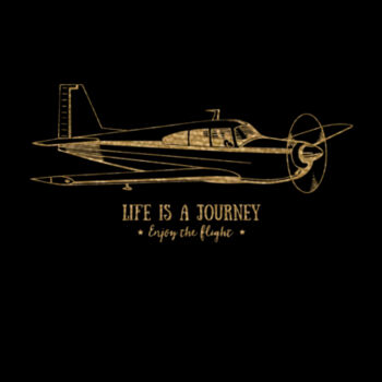 Life Is A Journey Gold - Unisex Premium Cotton T-Shirt Design