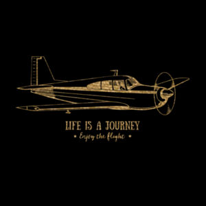 Life Is A Journey Gold - Unisex Premium Fleece Hooded Sweatshirt Design