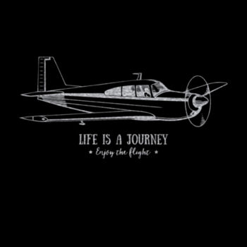 Life Is A Journey Silver - Unisex Premium Fleece Crew Sweatshirt Design