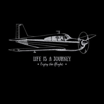 Life Is A Journey Silver - Unisex Premium Cotton T-Shirt Design