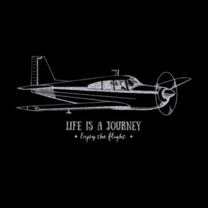 Life Is A Journey Silver - Unisex Premium Fleece Hooded Sweatshirt Design