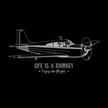 Life Is A Journey Silver - Unisex Premium Fleece Hooded Sweatshirt Design