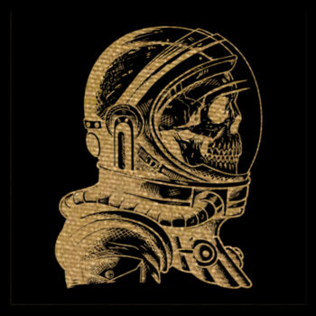 Skeleton Astronaut - Unisex Premium Cotton Long Sleeve T-Shirt Design