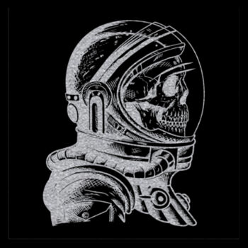 Skeleton Astronaut Silver - Youth Jersey Short Sleeve Tee Design