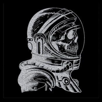 Skeleton Astronaut Silver - Unisex Premium Fleece Crew Sweatshirt Design