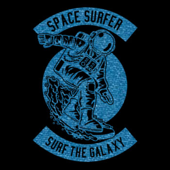 Space Surfer Blue - Youth Jersey Short Sleeve Tee Design