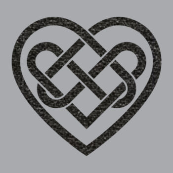 Celtic Heart Black - Unisex Premium Fleece Crew Sweatshirt Design