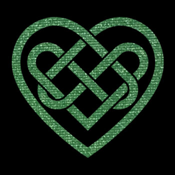 Celtic Heart Green - Unisex Premium Cotton T-Shirt Design