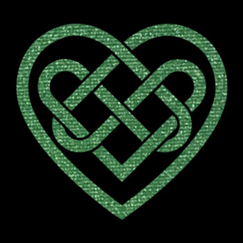 Celtic Heart Green - Unisex Premium Fleece Hooded Sweatshirt Design