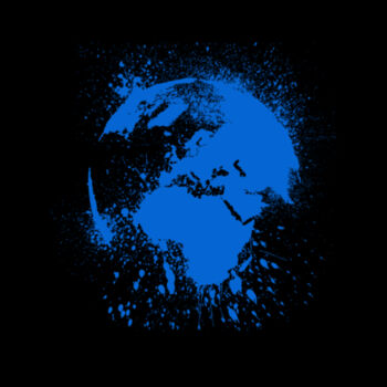 Distressed Earth - Unisex Premium Cotton T-Shirt Design