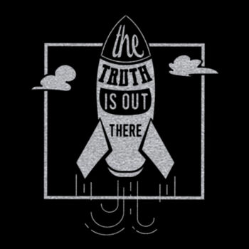 Truth Is Out There Silver - Unisex Premium Fleece Crew Sweatshirt Design