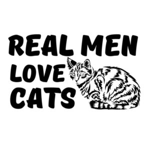 Men Love Cats Black - Youth Jersey Short Sleeve Tee Design