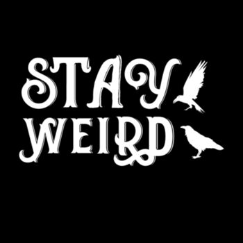 Stay Weird White - Unisex Premium Cotton T-Shirt Design