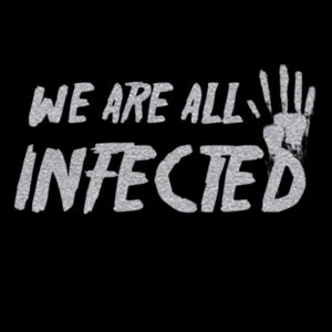 We're All Infected Silver - Unisex Premium Fleece Crew Sweatshirt Design