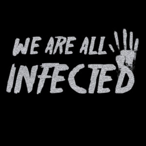 We're All Infected Silver - Women's Premium Cotton T-Shirt Design