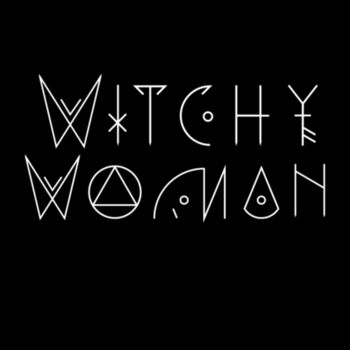 Witchy Women White - Unisex Premium Fleece Crew Sweatshirt Design