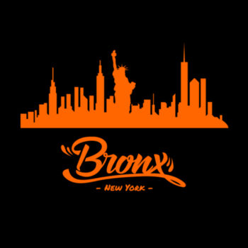 Bronx NY Orange - Unisex Premium Fleece Crew Sweatshirt Design