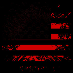 Distressed Flag Red Black - Unisex Premium Fleece Crew Sweatshirt Design
