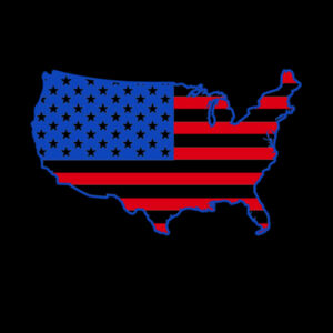 USA Red Blue - Unisex Premium Cotton T-Shirt Design