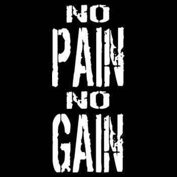 No Pain No Gain - Unisex Premium Cotton T-Shirt Design