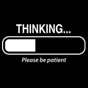 Thinking... - Unisex Premium Cotton Long Sleeve T-Shirt Design