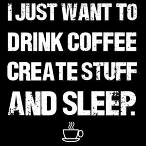 Drink Coffee And Sleep - Unisex Premium Fleece Hooded Sweatshirt Design