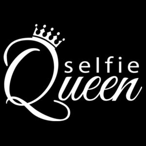 Selfie Queen - Unisex Premium Cotton Long Sleeve T-Shirt Design