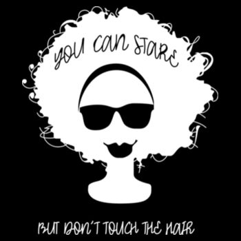 Stare Don't Touch - Women's Premium Cotton T-Shirt Design