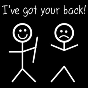 I've Got Your Back - Unisex Premium Cotton T-Shirt Design
