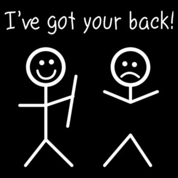 I've Got Your Back - Unisex Premium Cotton T-Shirt Design