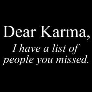 Dear Karma - Unisex Premium Cotton Long Sleeve T-Shirt Design