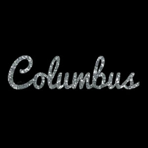 Columbus Script Silver - Unisex Premium Fleece Crew Sweatshirt Design