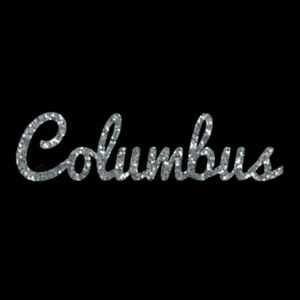 Columbus Script Silver - Unisex Premium Cotton Long Sleeve T-Shirt Design