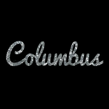 Columbus Script Silver - Unisex Premium Fleece Hooded Sweatshirt Design