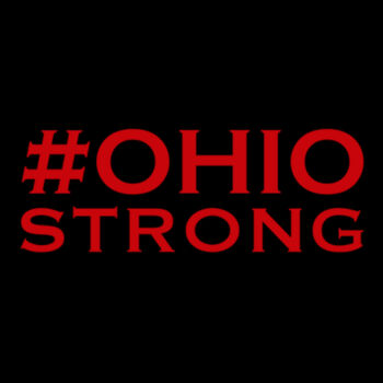 Ohio Strong Red - Unisex Premium Fleece Hooded Sweatshirt Design