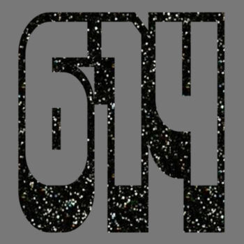 614 Black Glitter - Unisex Premium Fleece Crew Sweatshirt Design