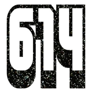 614 Black Glitter - Unisex Premium Cotton Long Sleeve T-Shirt Design