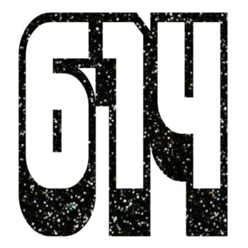 614 Black Glitter - Unisex Premium Cotton T-Shirt Design