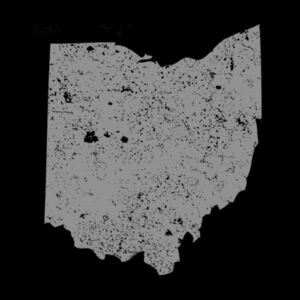 Distressed Ohio Grey - Unisex Premium Cotton T-Shirt Design