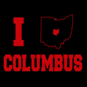 I Love Columbus Red - Youth Jersey Short Sleeve Tee Design