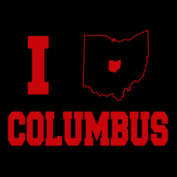 I Love Columbus Red - Youth Jersey Short Sleeve Tee Design