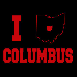I Love Columbus Red - Women's Premium Cotton T-Shirt Design