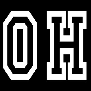 OH White - Unisex Premium Fleece Hooded Sweatshirt Design