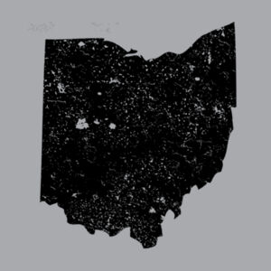 Distressed Ohio Black - Unisex Premium Fleece Crew Sweatshirt Design