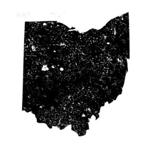 Distressed Ohio Black - Women's Premium Cotton T-Shirt Design