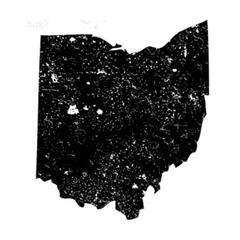 Distressed Ohio Black - Women's Premium Cotton T-Shirt Design